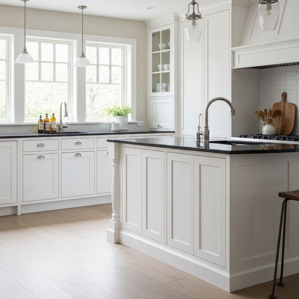 Painted kitchen cabinets